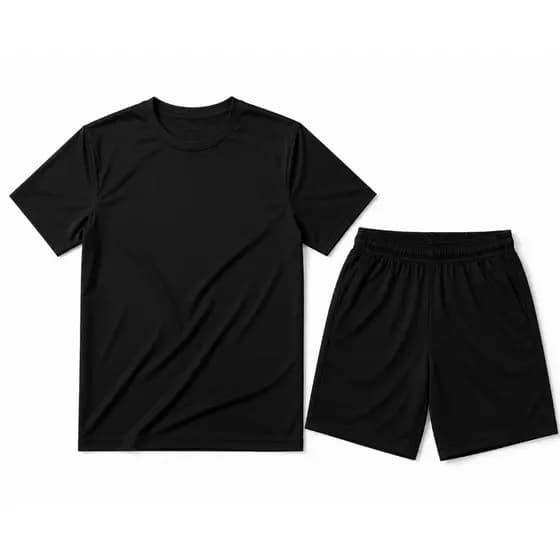 Kit / Conjunto Bermuda + Camiseta Dry Fit Masculina Casual - Treino - Academia - Esportes - Corrida