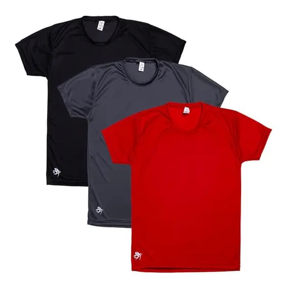 3 Camisetas Dry Fit Masculina Casual - Treino - Academia - Esportes - Exercícios - Corrida - Futebol