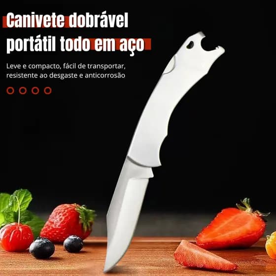 Canivete de Bolso Estilo Zebu com Abridor, Trava de Segurança e Caixa Elegante - Praticidade e Estilo
