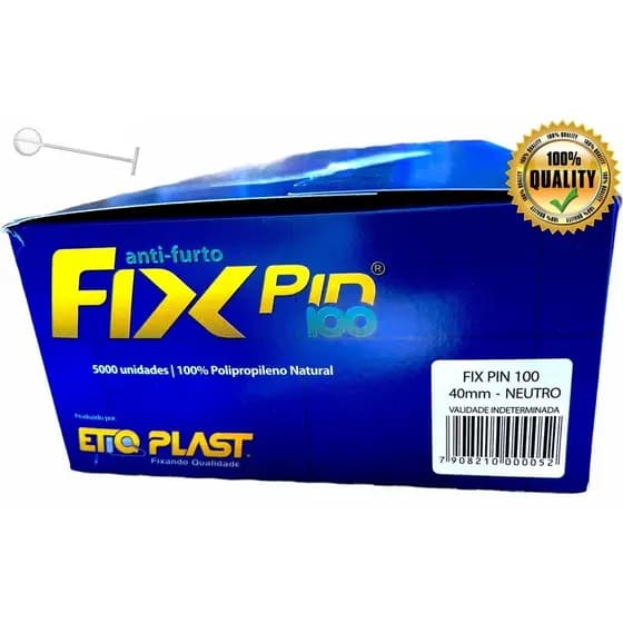Fix Pin 40mm ao 80mm Antifurto Pino Tag Etiqueta - Caixa 5.000