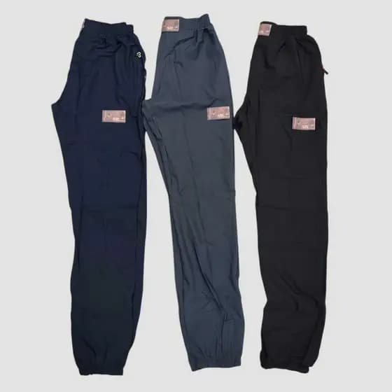 CALÇA JOGGER TACTEL COM ELESTANO MASCULINO M- G - GG PRETO-MARINHO-CHUMBO (N......)