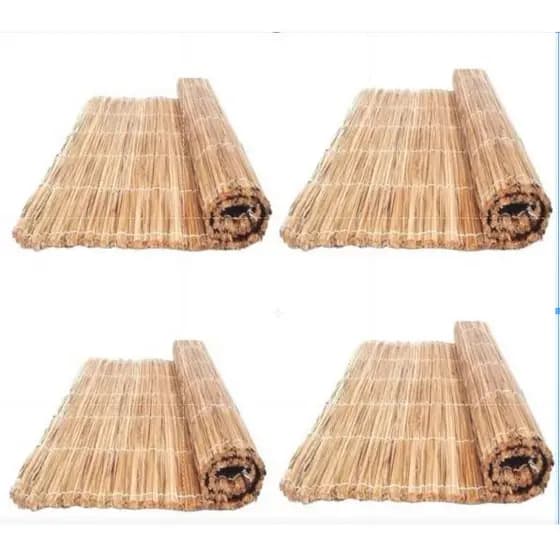 Kit com 10 Esteiras de Palha Taboa Natural , Fardo 1,70 x 1,00, Forro Pergolado, Deitada , Tatame