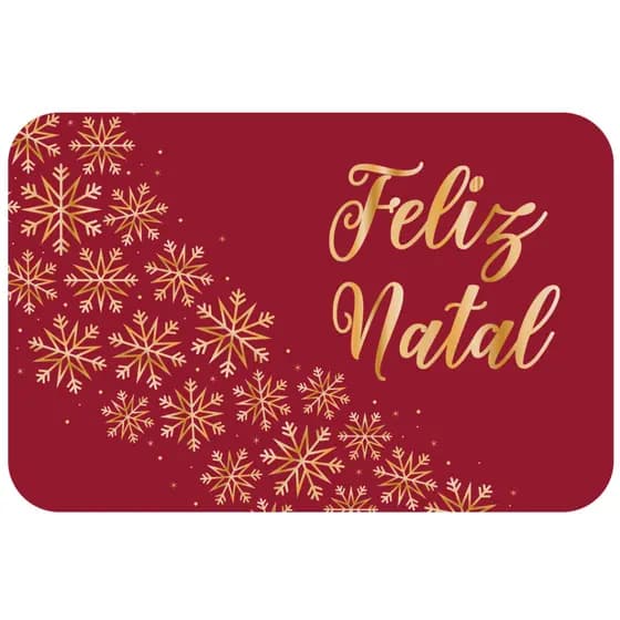 Tapete de Entrada Natalino Antiderrapante Decoração Feliz Natal