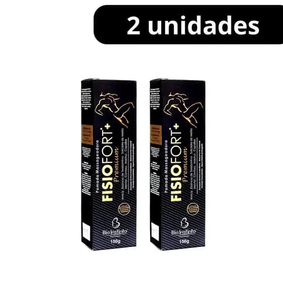 KIT 2 Pomada Massageadora Fisiofort Premium Para Dor Musculares 150g