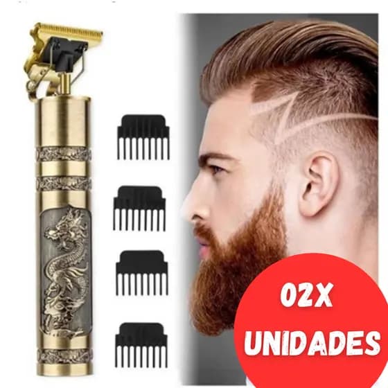 Máquina De Cortar Cabelo Para Barba Masculina Designer Aleatório Elétrico Profissional