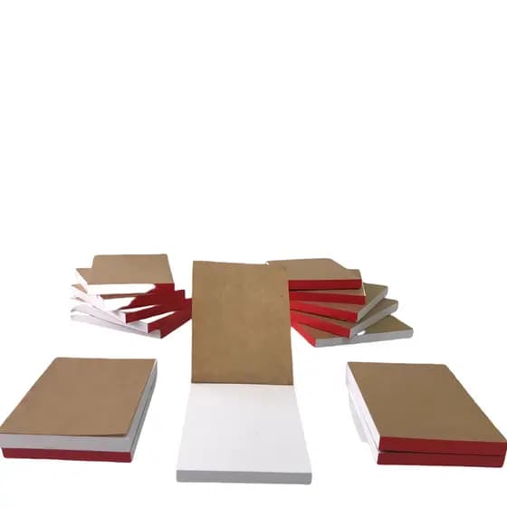 5 Blocos de Anotações Rascunho Kraft 10x7cm Sem Pauta Bloquinhos