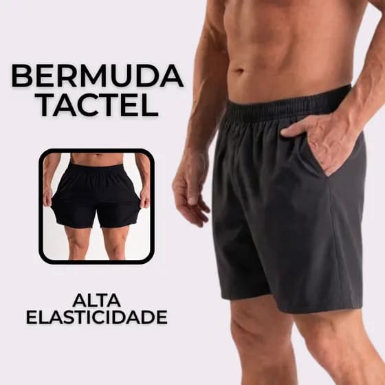 BERMUDA TACTEL COM ELASTANO SHORTS MASCULINO para academia praia ou dia a dia alta qualidade