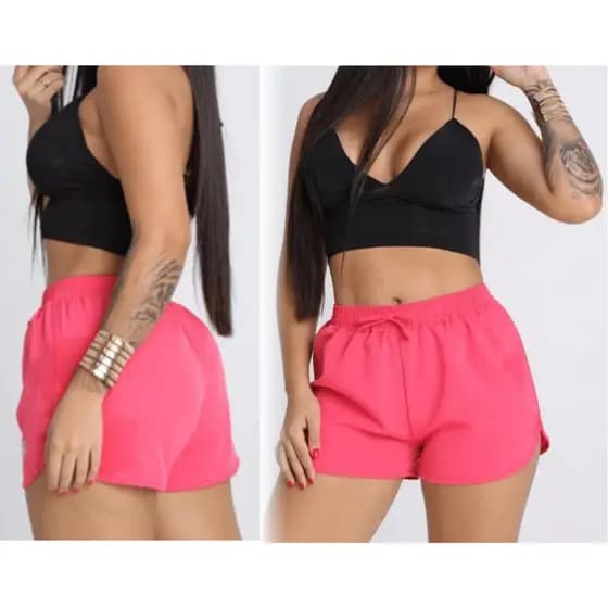 Shortinhos Feminino Moda verao academia Praia Piscina do P ao GG Várias Cores envio imediato pronta entrega