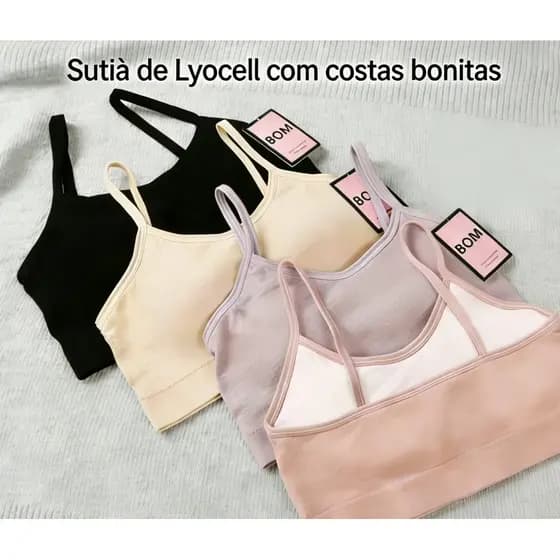 Sutiã Juvenil Sem Aro - Confortável para Adolescentes, Costas Bonitas 8-17anos