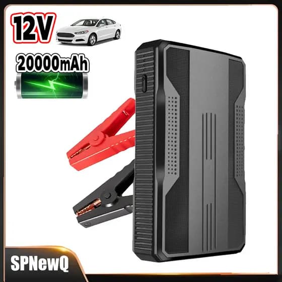 20000mAh Auxiliar De Partida Acionador Automotivo Portátil Emergência Carro 12V Com Garra Jacaré