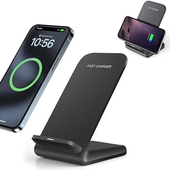 Base Carregador Sem Fio Indução 15w Para iPhone Samsung Xiaomi suporte dobrável 360° Enviar Imediatamente