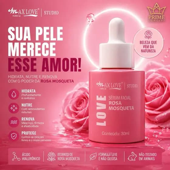Sérum Facial Rosa Mosqueta Max Love