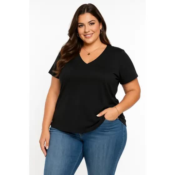 Blusa Feminina T-Shirt Plus Size Curve Podrinha Unico EXG G1 G2 G3