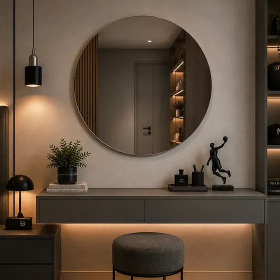 Espelho Decorativo 60cm Alta Qualidade Material Em Vidro Premium Lapidado