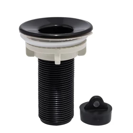 Valvula de Lavatório e Tanque PVC 7/8'' Preta