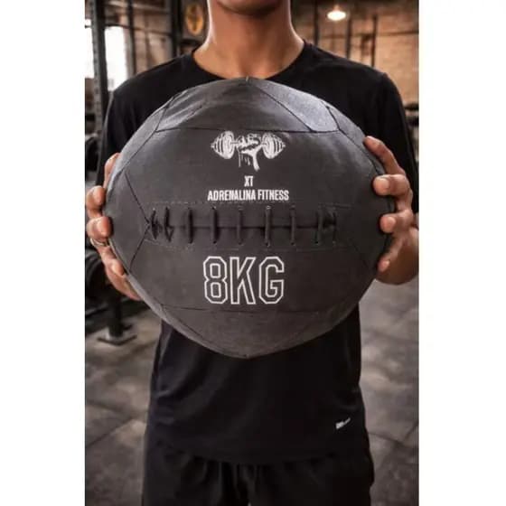 Wall Ball Fitness 8kg Treino Funcional Crossfit Academia Bola Peso HIIT Musculação Força Resistência Cardio