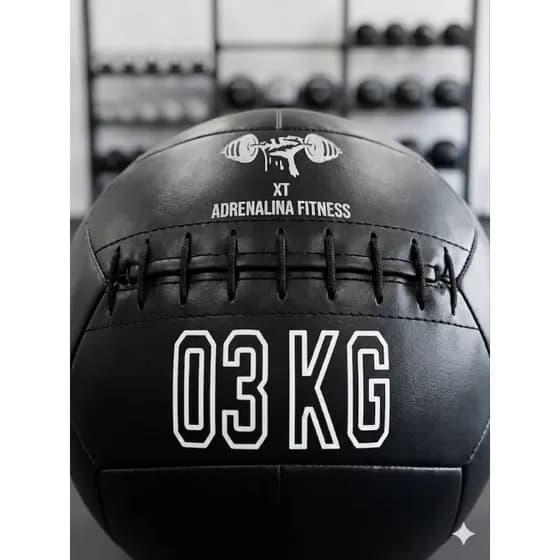 Wall ball 3kg Medicine Crossfit Bola de Peso Academia Fitness Treino Funcional
