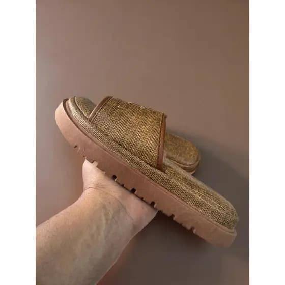Sandalia rasteira feminina confortavel plataforma leve estilo casual