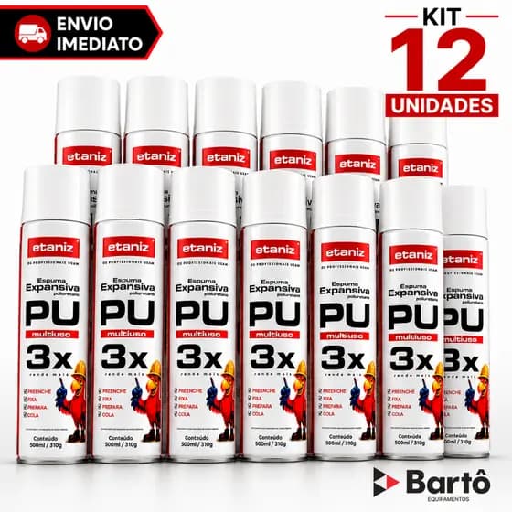 Espuma Expansiva Poliuretano Profissional 500Ml/340GR Com Aplicador 83/120 Categoria
