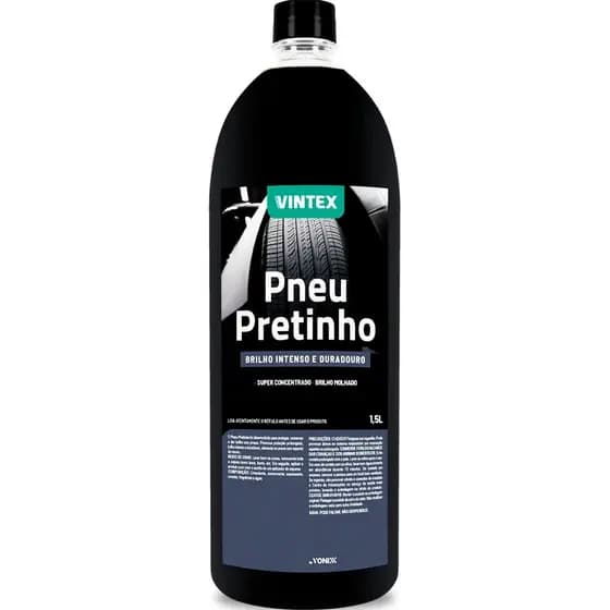 Pneu Pretinho Vonixx Brilha Pneus Carro Moto Vintex 1,5l