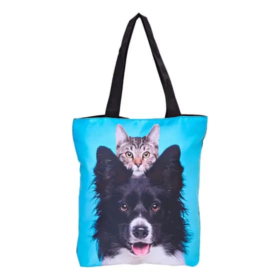 Bolsa De Tecido Sacola Pet Gato Ecobag Dia A Dia