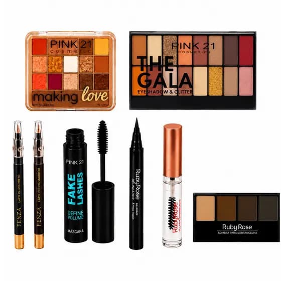 Kit Premium Sobrancelhas e Olhos com Paleta e Delineador