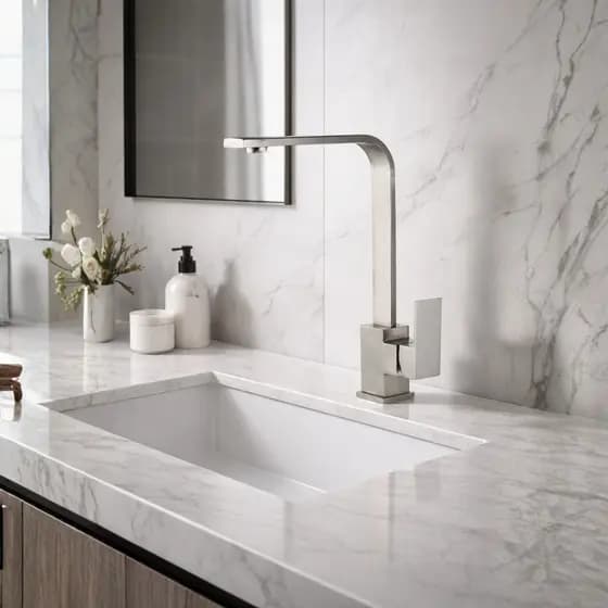 Torneira Lopazzi Pia Inox Cozinha Gourmet Monocomando Escovado Banheiro Lavabo