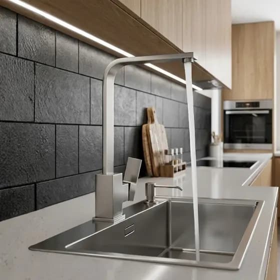 Torneira Lopazzi Cozinha Gourmet Pia Monocomando Inox Escovado Banheiro Lavabo