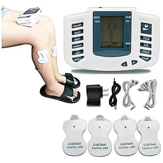 Massageador Terapêutico Elétrico Tens EMS Multifuncional Alívio de Dor Muscular Bivolt