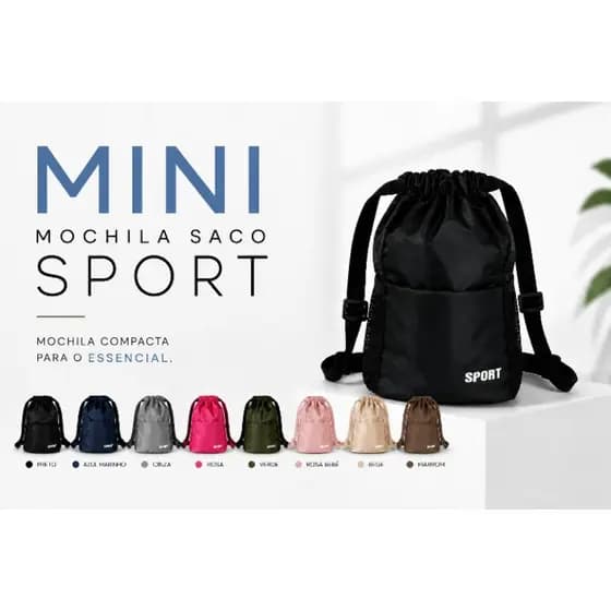 MiniI Mochila Saco Pequena Academia Casual Leve Passeio Infantil