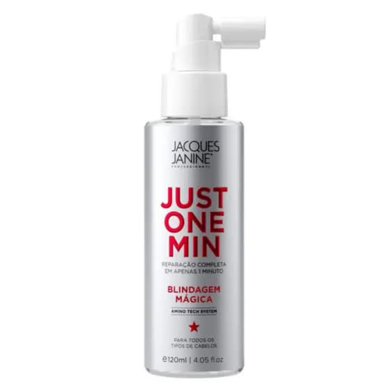 Spray Leave-in Jacques Janine Blindagem Mágica Just One Min 120ml Reparação Capilar 1 Minuto