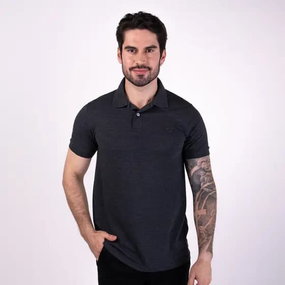 Camisa Polo Live Chumbo