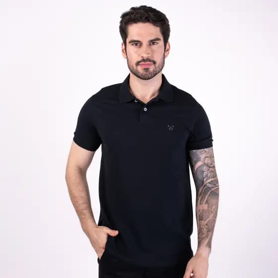 Camisa Polo Live Preto