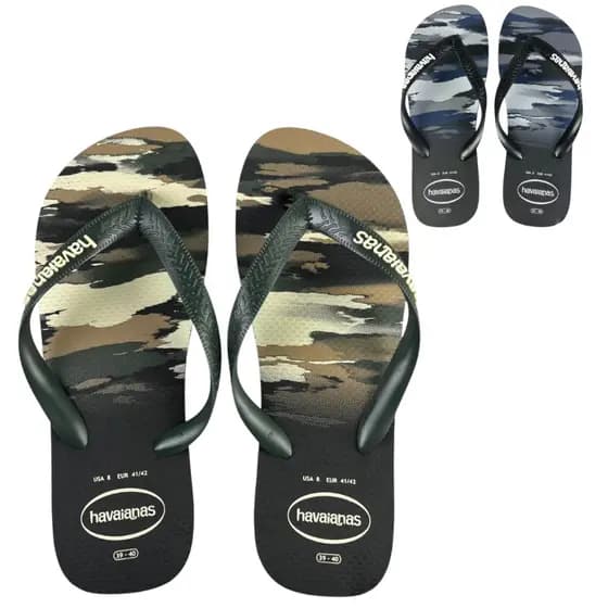 Chinelo Havaianas Masculino Top Camuflado Original Conforto Casual Verão