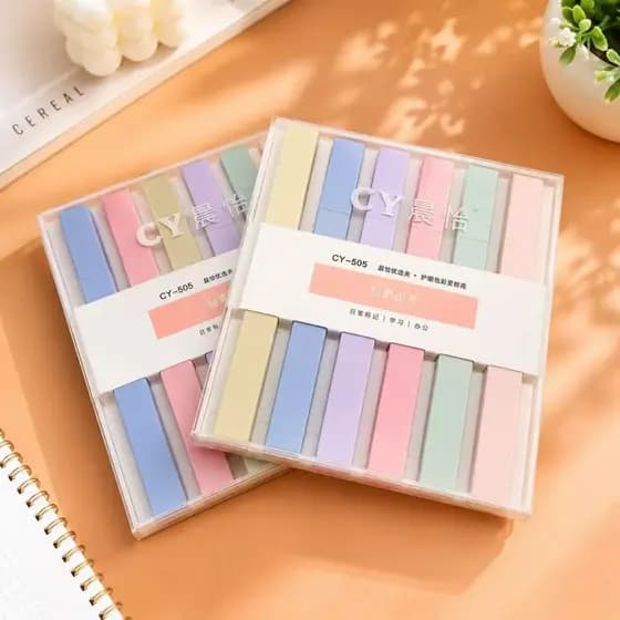 6 Cores PASTEL CY/WD Protetor Olhos Marca texto Caneta Iluminador Quadrada Barato
