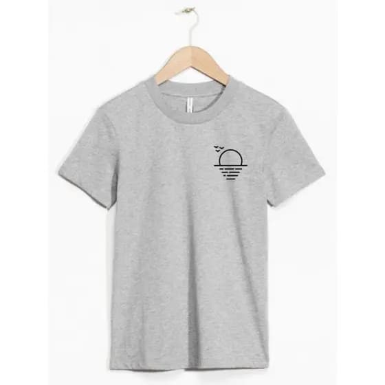 Camiseta Sol Mar Streetwear Coloridas Algodão Camisa Modelo Premium Feminina Unissex