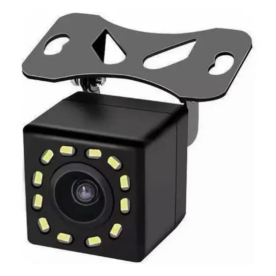 Câmera Ré Automotiva 12 Leds Hd Infravermelho Visão Noturna