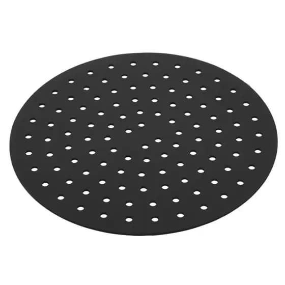 Tapete Protetor Air Fryer Redondo Silicone Preto 18,5cm Lyor
