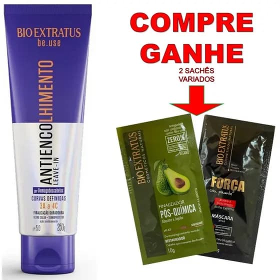 ANTIENCOLHIMENTO BE.USE 250G BIO EXTRATUS + 🎁BRINDE 2 SACHÊS