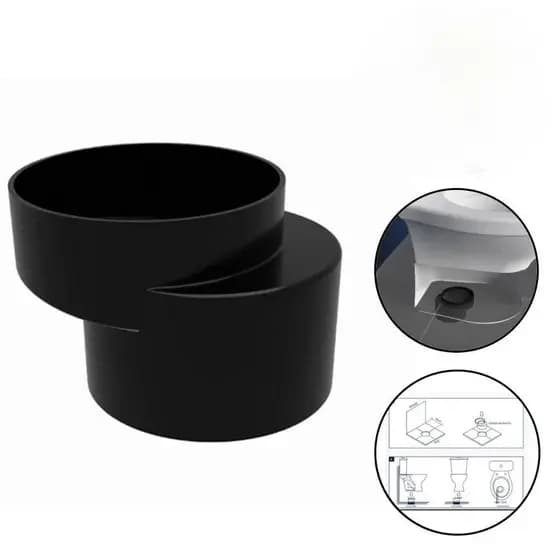 Bolsa Deslocamento Excêntrica Adaptador Bacia Vaso 100 mm Vaso c/ Caixa Acoplada