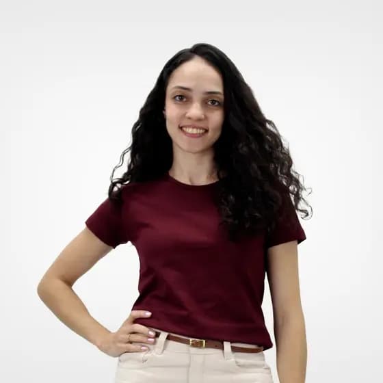 Camiseta Baby Look Feminina Básica Paleta Degradê Vermelho 100% Algodão