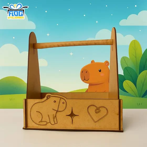 Kit Unidades Caixas De Ferramentas / Porta Canetas Touch CAPIVARA Lembrancinhas em MDF / DIA DAS CRIANÇAS
