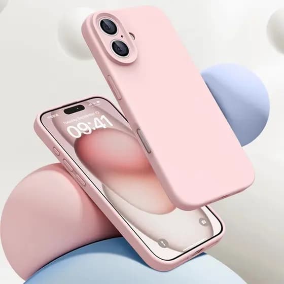 Capa Case iPhone 16/ 16plus Aveludada Premium Fechada com Proteção de Câmera