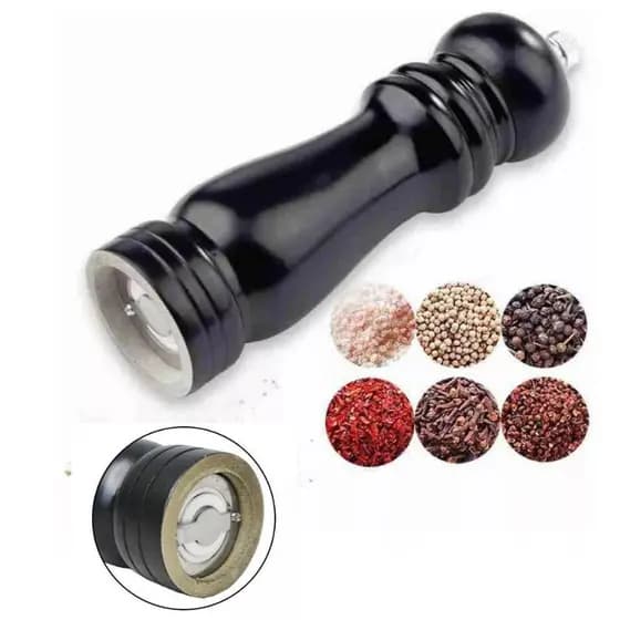 Moedor Pimenta Sal Condimento Tempero Grão Manual TRITURADOR De Madeira 20 CM GRANDE CHURRASQUEIRA