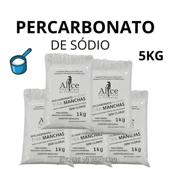 Percarbonato De Sódio Tira Manchas 5kg Para Limpeza Pesada!!