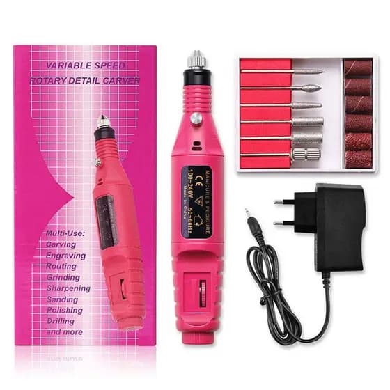 Lixadeira de Unha Lixa Elétrica Motor Bivolt Caneta de Unha