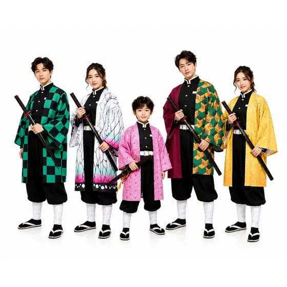 Kimono Manto Cosplay Demon Slayer Kimetsu No Yaiba Tanjiro