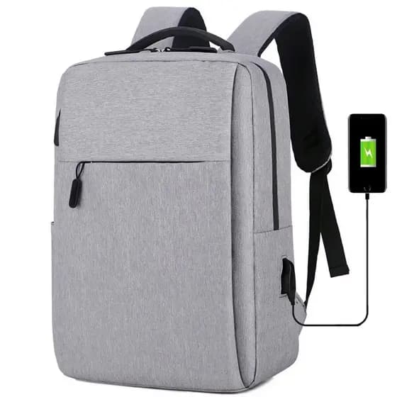 Mochila Masculina P Notebook Moda 18l 15.6 Polegadas com USB Carregamento