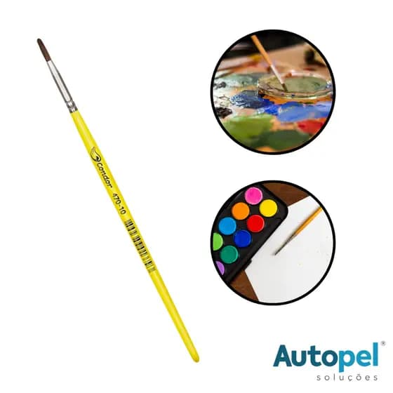 Pincel Escolar Para Pintura N° 10 Condor Para Arte Artesanato
