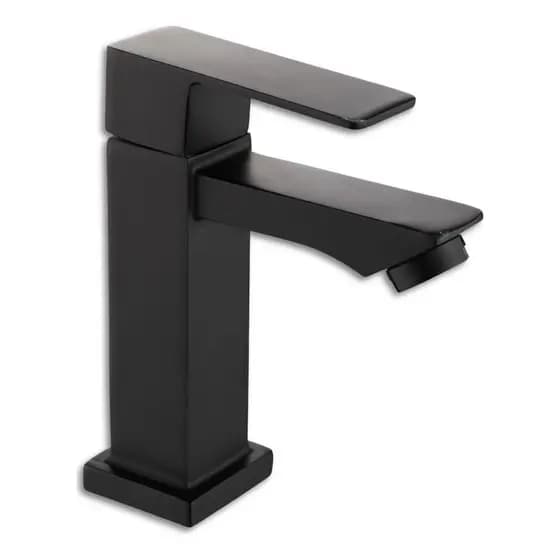 Torneira Banheiro de Luxo Moderna Abs Luxo 1/4 De Volta Cromo Premium Monocomando preto s